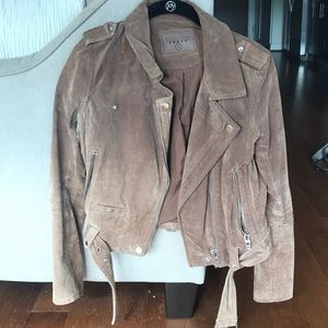 Brown suede jacket! Like new!
